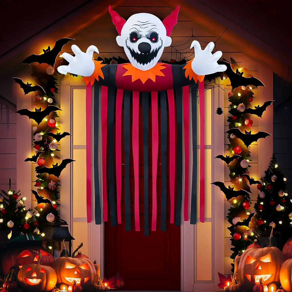 

3FT Halloween Joker Inflatable Decoration Halloween Gift Toy for Home & Outdoor Decor Halloween Party Decor Inflatable Toy