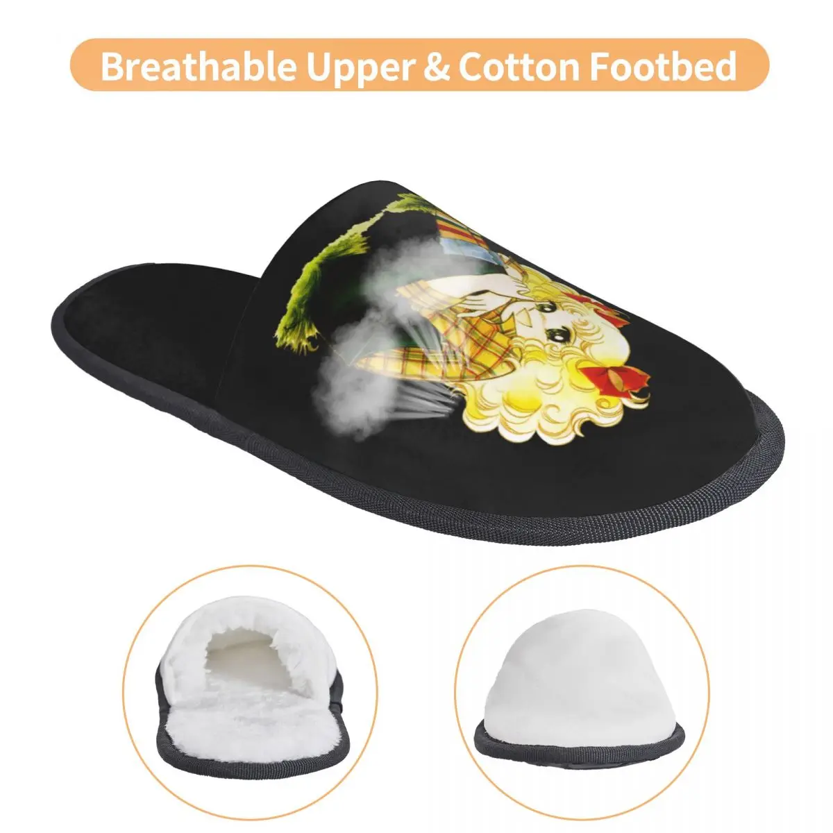 مخصص كاندي كاندي رغوة الذاكرة النعال النساء مريح دافئ الكرتون أنيمي مانغا شبشب منزل