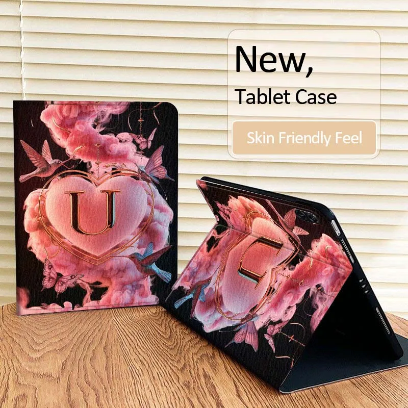

Pink Heart Hummingbird Cartoon For Huawei MatePad Pro Air 12 X Honor Pad 8 V8 9 13 GT GT2 3 12.6 13.3 Inch Tablet Case
