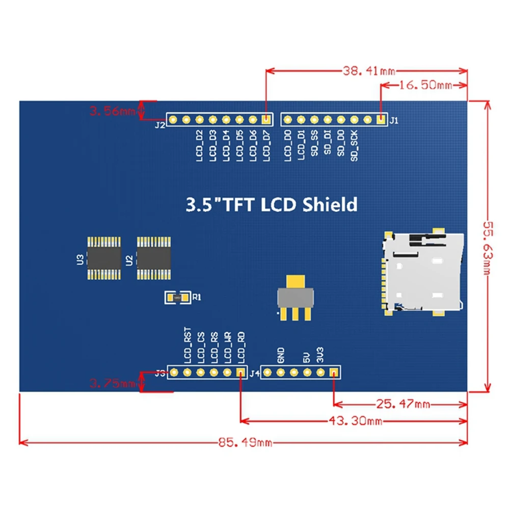 

Popular 3.5Inch TFT LCD 480X320 LCD Contact Screen Module HD Color Screen Module for Arduino UNO & MEGA 2560 Board