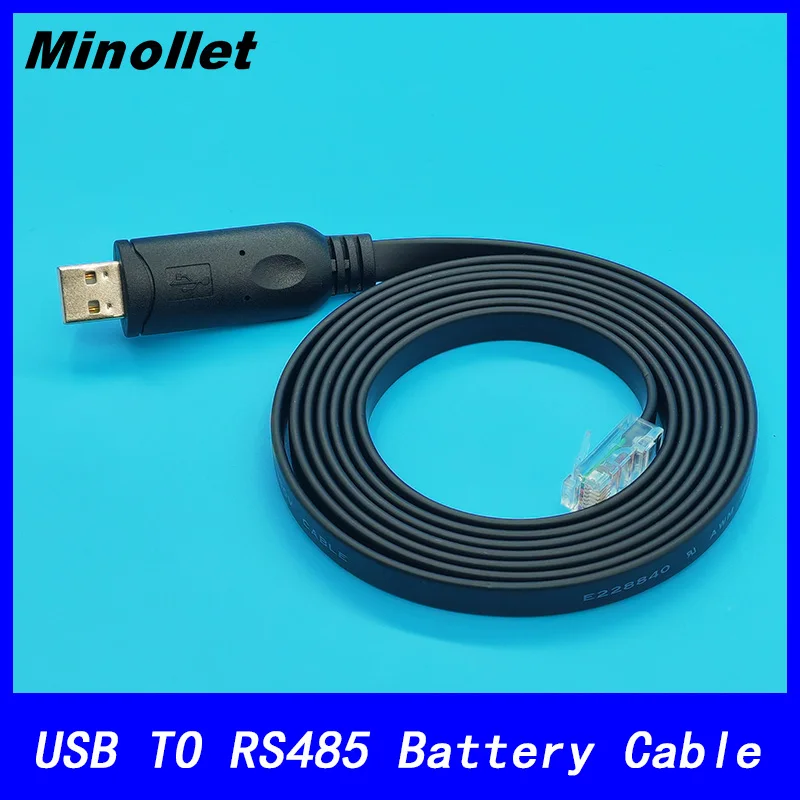 USB TO RJ45 RS485 Cable for BMS Communication Connecting Battery to Series Inverter