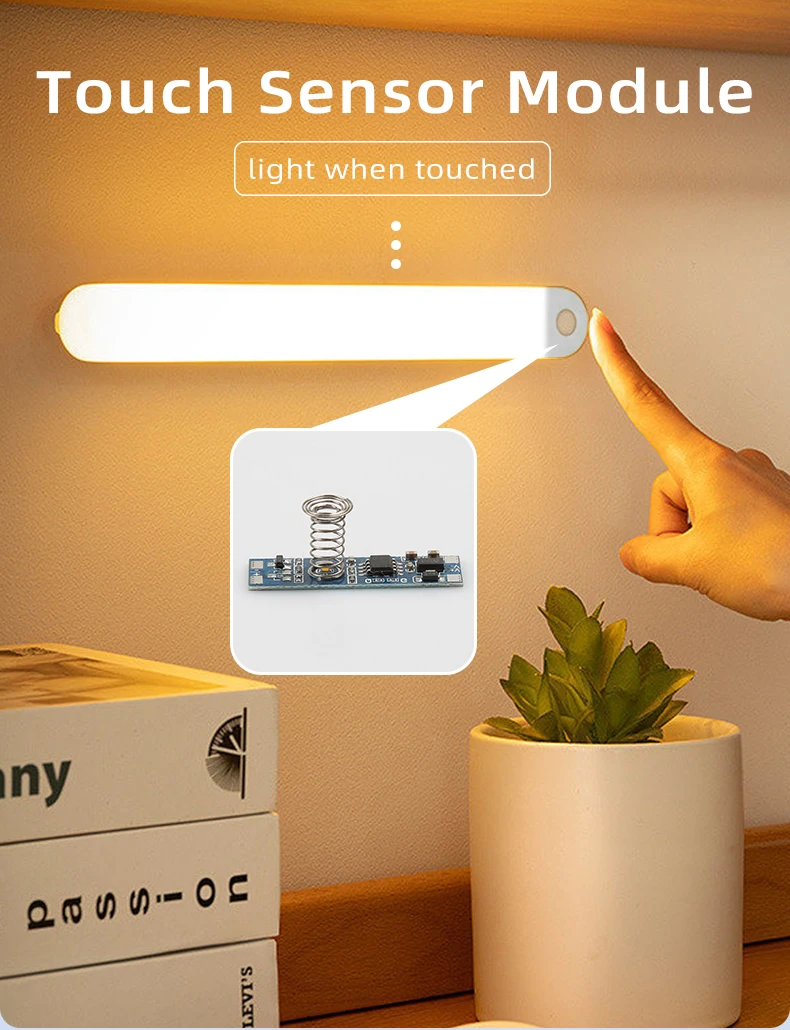 Berührungsschalter DC 12V 24V, einstellbarer Helligkeitsregler, geeignet für LED-Lichtleisten in Heimschränken. – Detail 1