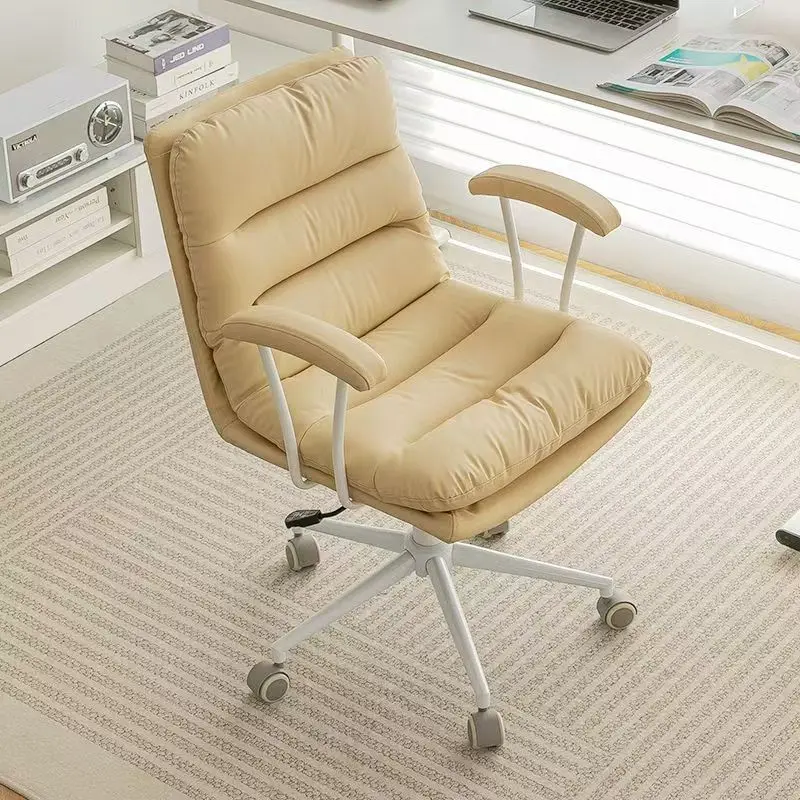 Leisure Computer Chair Home Comfortable Sedentary Desk Backrest Learning Office Writing Student Lifting Swivel Chair