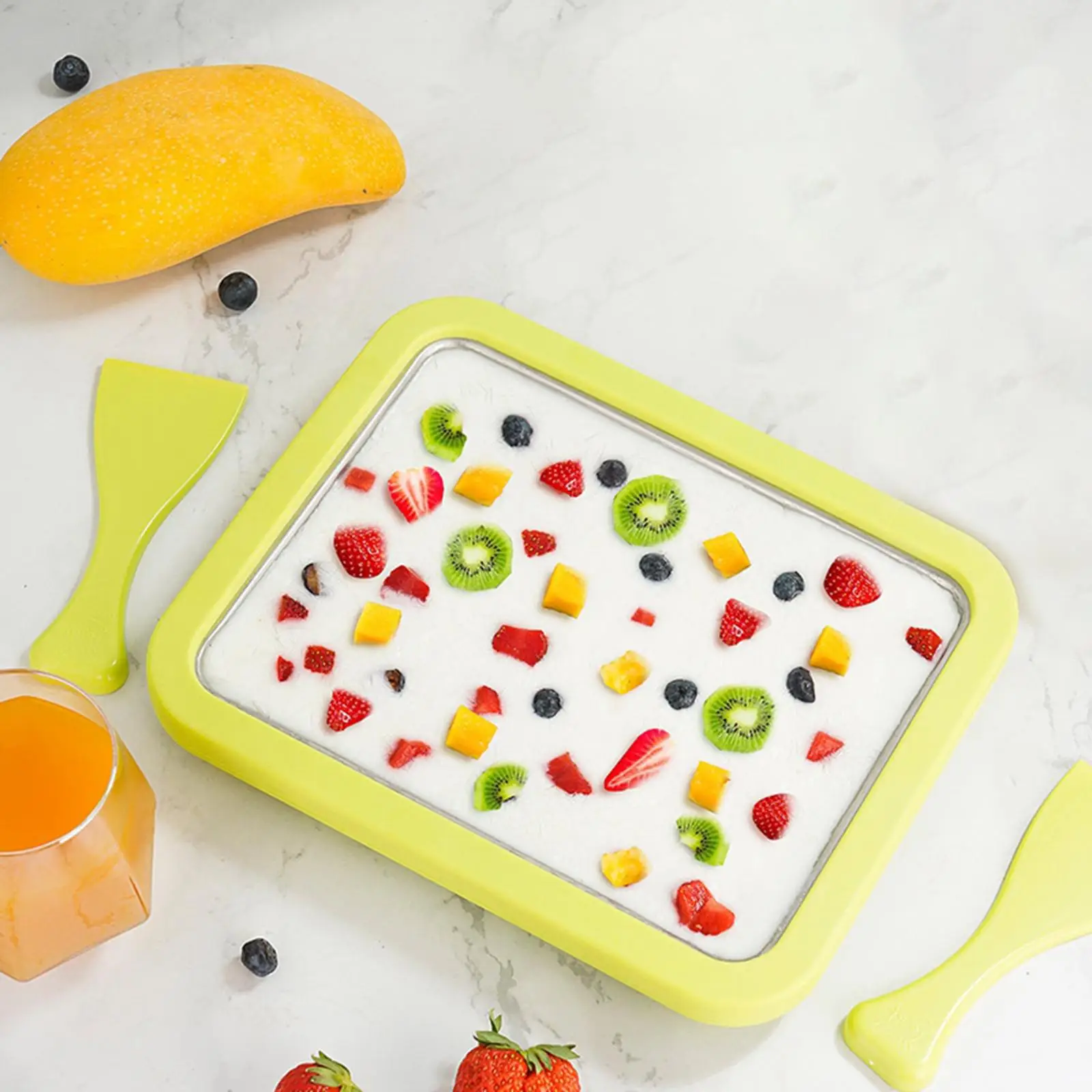 DIY Ice Cream Maker Practical for Families, Parties Freezer Pan Kitchenware