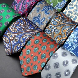 Mens Soft Slik Tie 7.5cm Blue Necktie Green Orange Gravats For Men Wedding Party Daily Wear Shirt Suit Decoration Accessory Gift