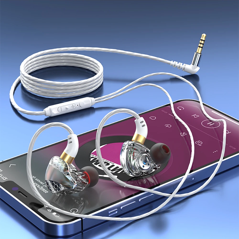 게임용 유선 인이어 헤드셋, 유선 헤드폰 마이크, 베이스 부스트 헤드폰 스피커, 향상된 사운드, 3.5mm