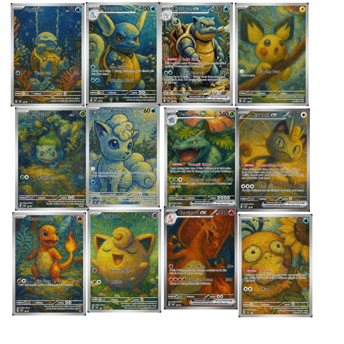 Diy Self-control  Vincent Van Gogh  Fan Art Trading  Card Anime Collection Cards Toy