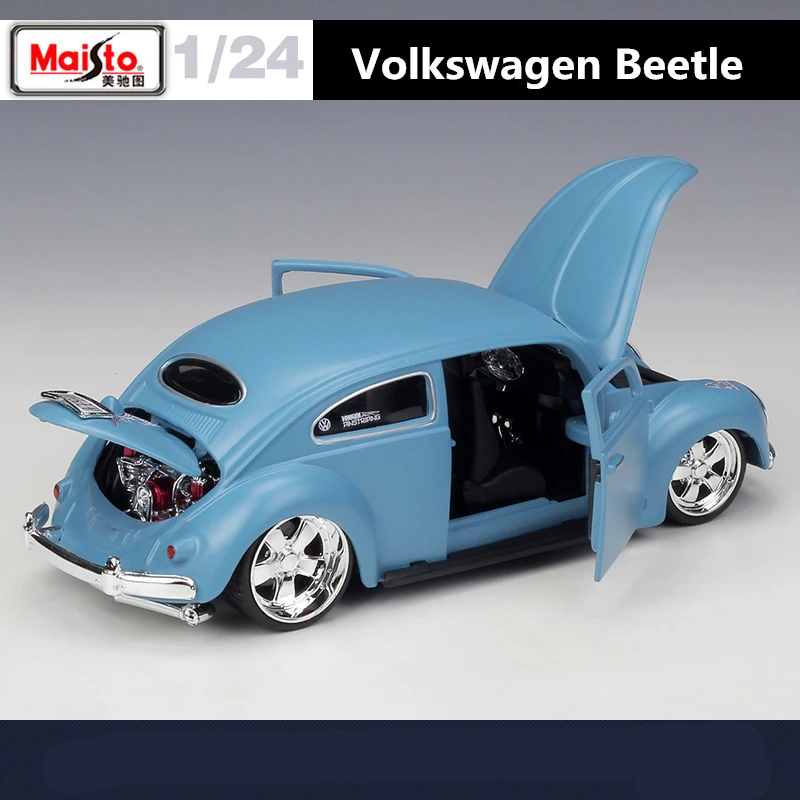 Maisto 1:24 Volkswagen Beetle Alloy Car Model Diecast Metal Toy Vehicles Classic Car Model Simulation Collection Children Gift