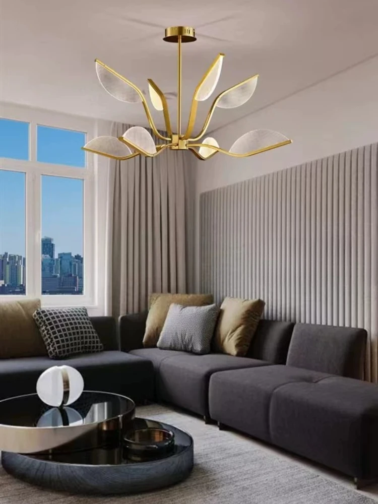 New Chinese style pendant lamp, living room lamp, grand Chinese style bedroom, Zen inspired creative light luxury lamp