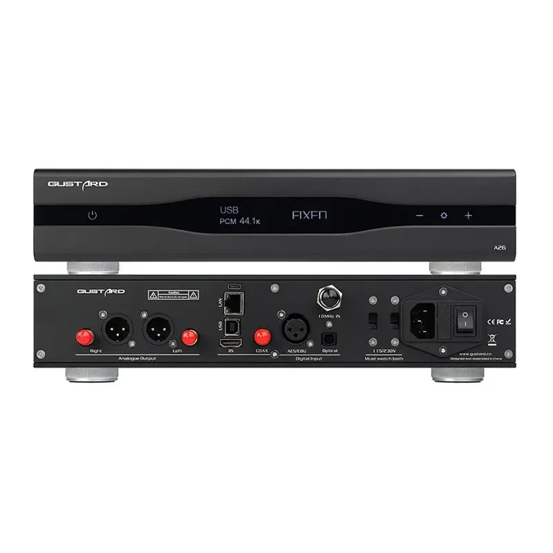 DAC MQA Dual AK4499EX AK4191 con Streamer/Renderer XMOS DSD512 PCM768K MQA384K IIS decodificador de Audio equilibrado DAC-A26