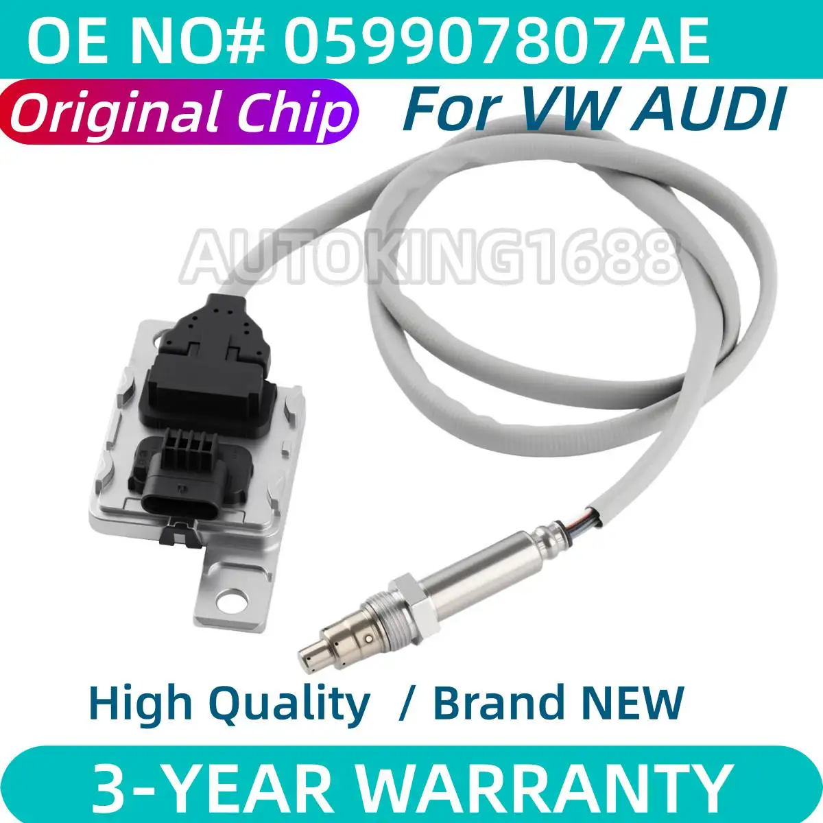 Original Chip 059907807AE Nitrogen Oxide Nox Sensor For VW Amarok Touareg Q7 Skoda Seat 2011-2020 SNS441A