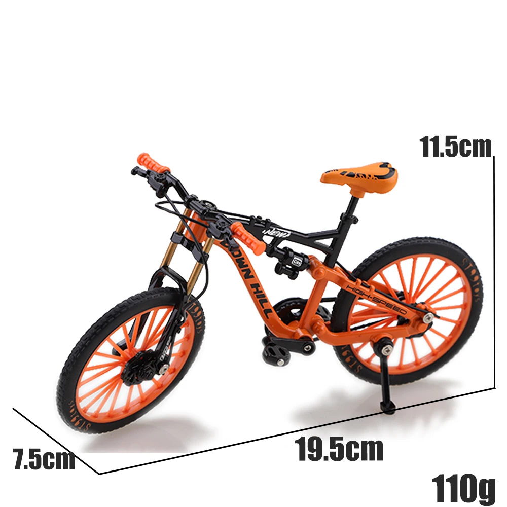 (Boxed), 1/8 scale, full suspension off-road speed descent bicycle model, metal casting, tabletop ornament, the best gift