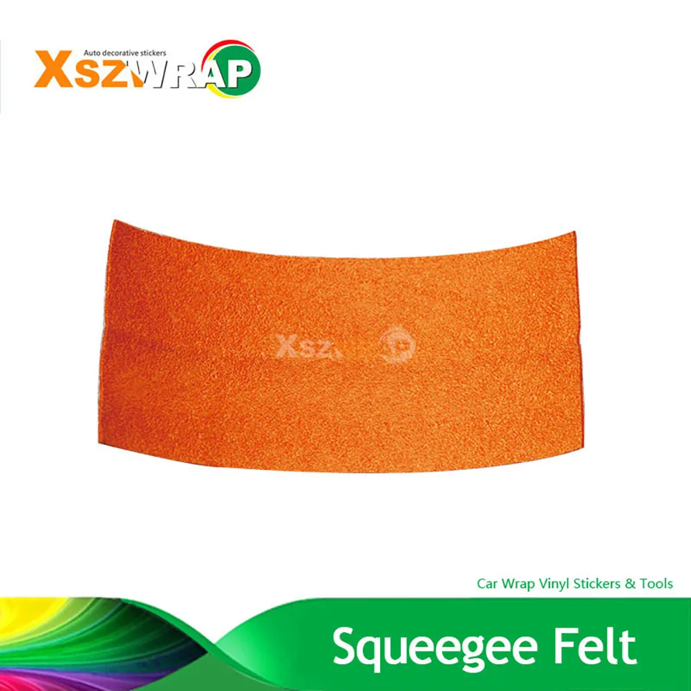 (5 Pieces/Lot) 10*5cm Orange Window Guide Tape Felt To Reduce Or Eliminate Scratches In Window Film Tinting