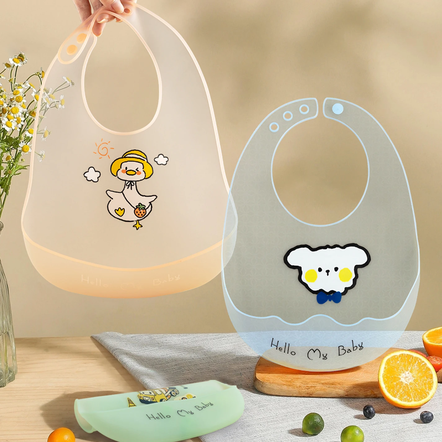 Transparent Waterproof Baby Bibs For Baby Kid Soft Silicone Feeding Bib Summer Baby Stuff Feeding Girl Boy Bibs Burp Cloths New