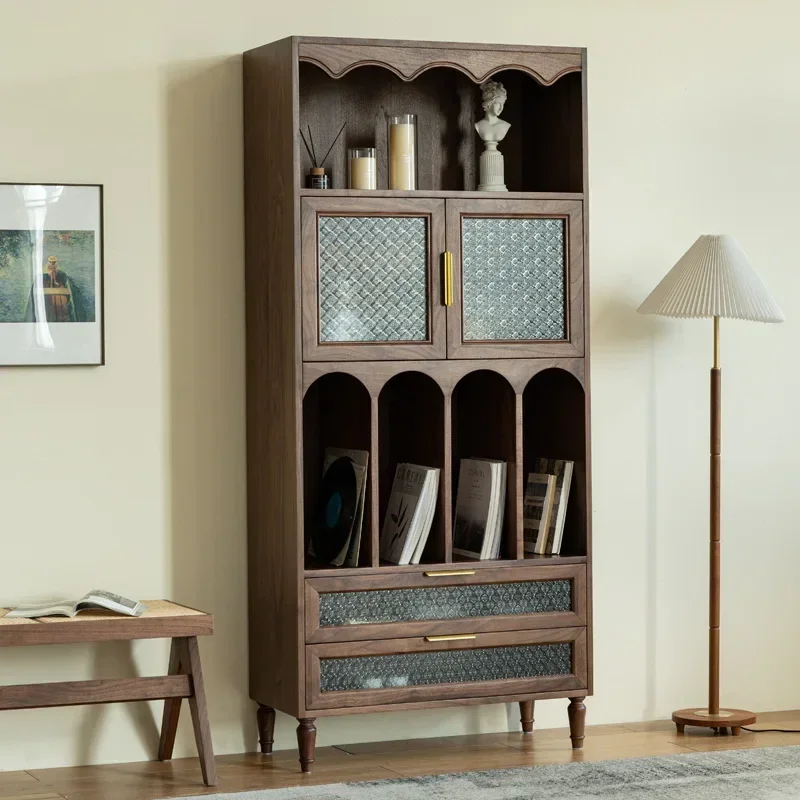 

Nordic retro locker integrated aga inst the w all black wal nut all s olid w ood orna ment me dieval