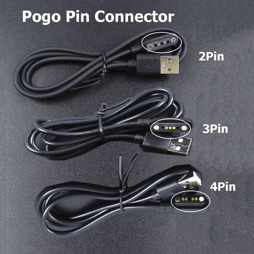 

1 Pcs 2/3/4Pin Magnetic USB Charging Data Cable Male Female Pogo Pin Connector Power Port Magnets Contact Pad PCB Socket ﻿