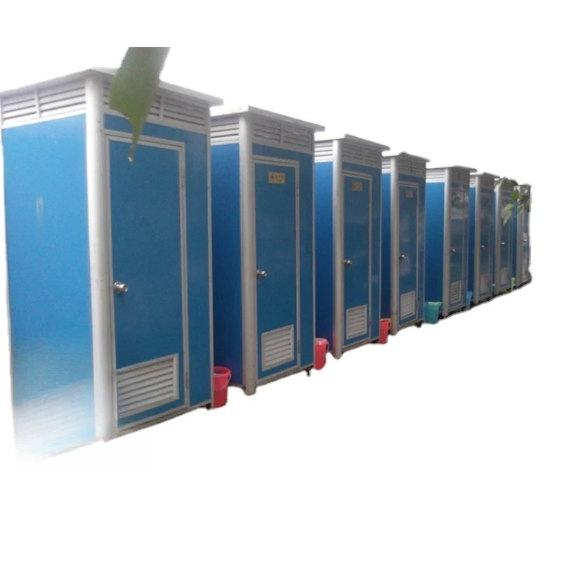

Steel Portable Toilet Outdoor Modern WC Mobile Booth Safe and Solid Easy Assemble