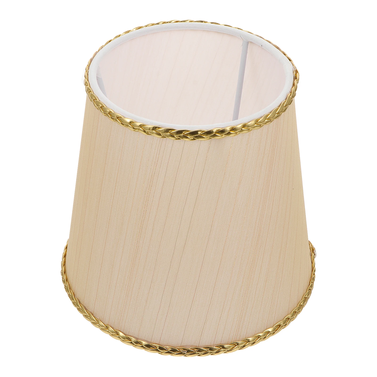 

Premium Cloth Lampshade White Fabric Table Lamp Cover for Bedroom Living Room Dust Protection Warm Lighting Hardware
