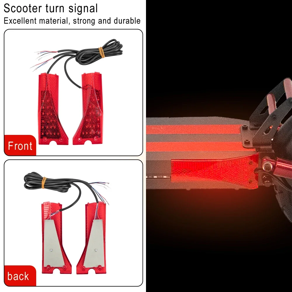 Rear Side Panel LED Light for Kugoo M4 M4 Pro Turn Signal Lamp Safty Warning Brake Light Electric Scooter Replacement Spare Part 3