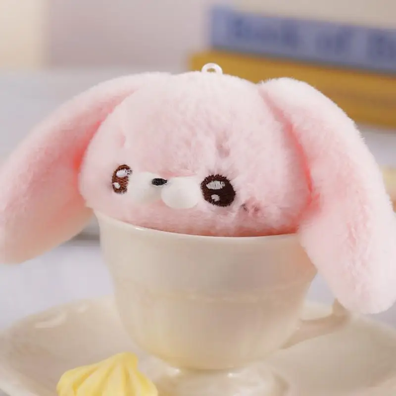 귀여운 인형 펜던트 플러시 토이 토끼 디자인 진정 효과 소녀 방 장식 생일 크리스마스 선물 재고 있음 동물 인형