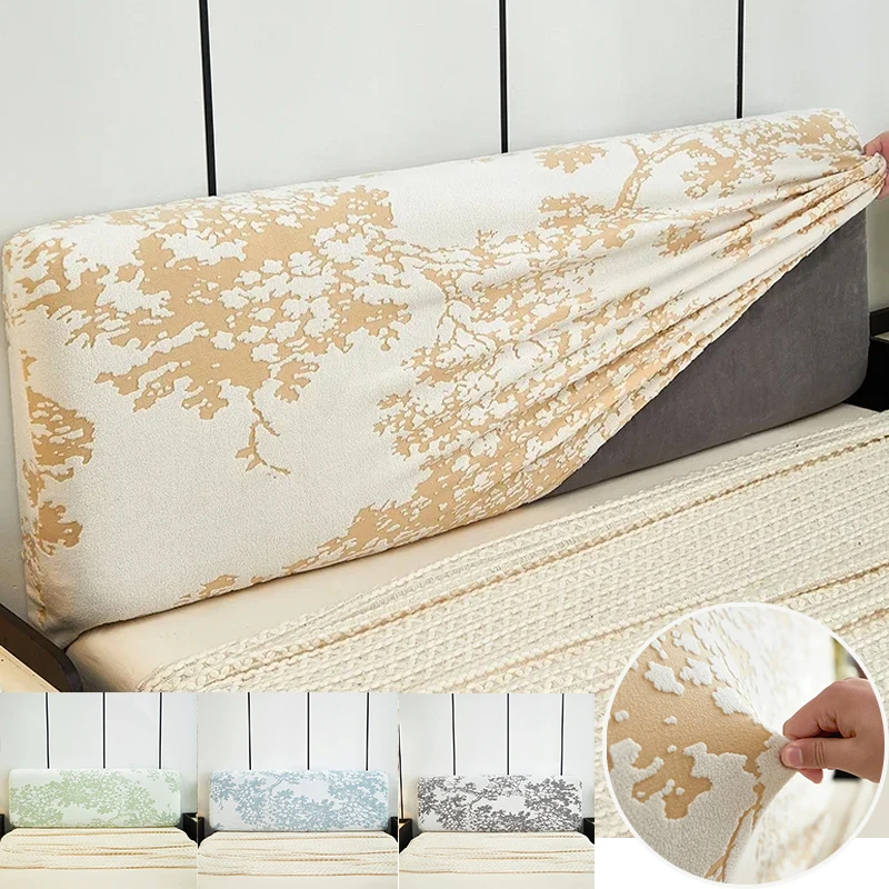 

1pc High Elastic Retro Jacquard All-inclusive Headboard Cover Bedside Protector Sleeve Bed Head Dust Cover Home Decoration