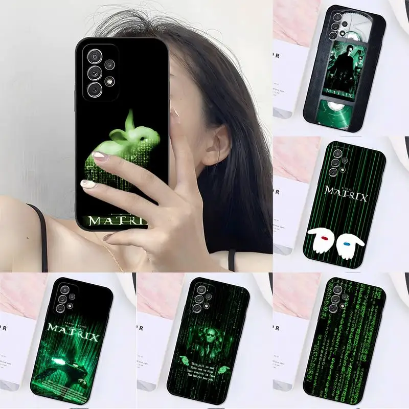 Matrix Phone Case Fundas For Samsung S30 S21 Fe Ultra S20 Lite S9 S10 E Plus Macia Shockproof Back Cover