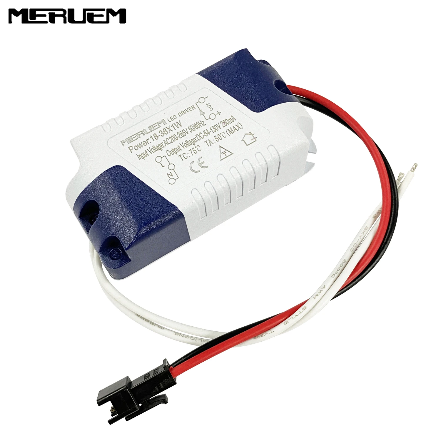 Lighting Transformer, 18-36*1W, LED Driver, Output:DC54-130V, 300mA,18W, 20W, 22W, 25W, 30W, 36W, AC85-265V, Power Supply