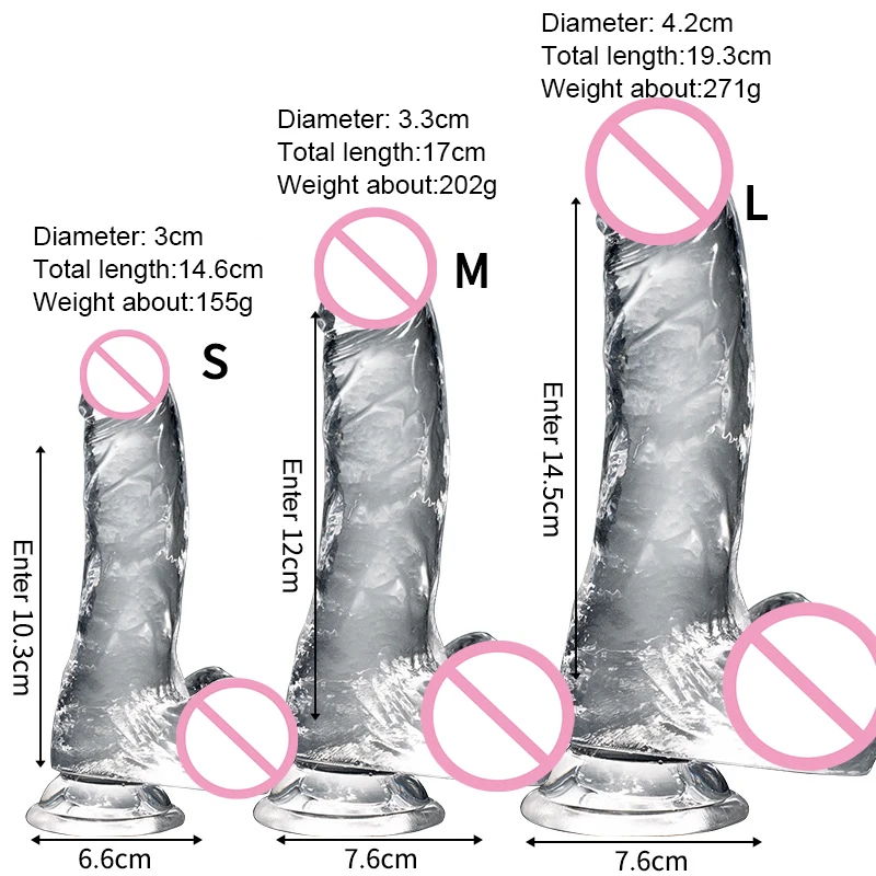 Zachte Jelly Dildo Realistische Penis Zuignap Dildo Grote Lul Vrouwelijke Masturbator Clitorale Stimulator Lesbische Seksspeeltjes Voor Vrouwen