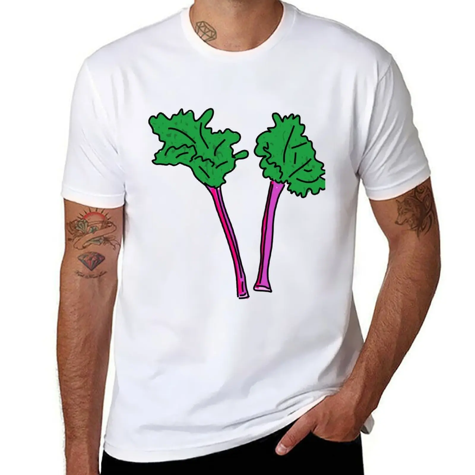

Rhubarb T-Shirt t shirt man plain anime tshirt T-Shirt