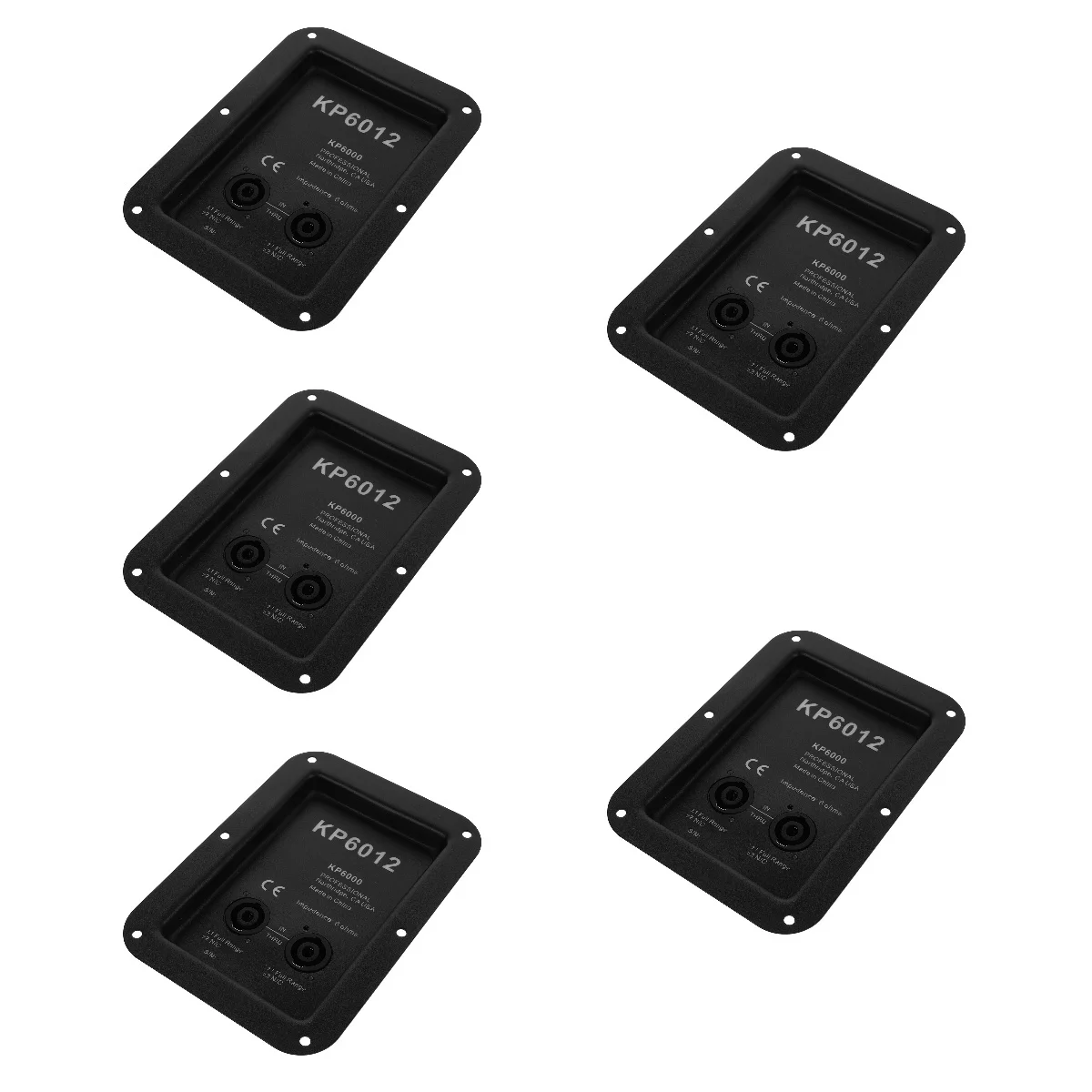 

5pcs Set of 5 Speaker Aspeaker Terminal Pad Spade Connectors Port Loudspeaker Part Black Accessories