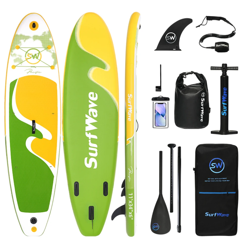 

Inflatable Stand Up Paddle Board 11'x34"x6" With Accessories