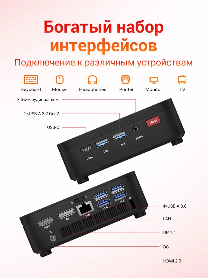 FIREBAT R3 Mini PC AMD Ryzen3 Ryzen5 7430U Ryzen7 LPDDR4 16GB RAM