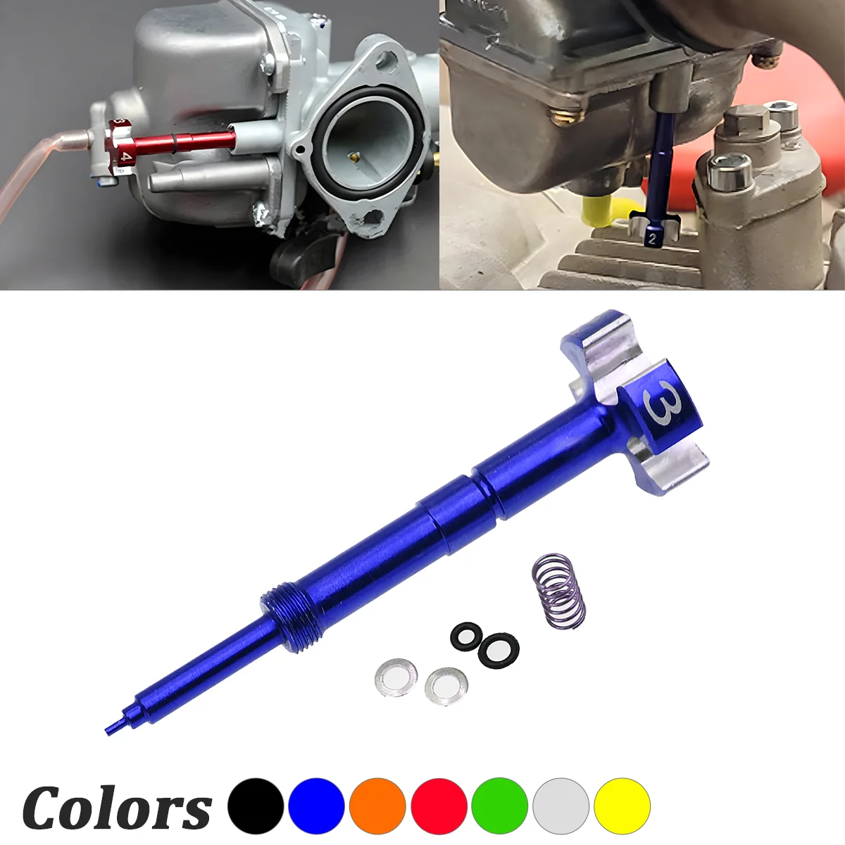 

Motorcycle Carburetor CNC Easy Adjustable Air Fuel Mixture Screw For Yamaha Honda Kawasaki Suzuki CRF TRX YZF WR WRF KLX KX ATV
