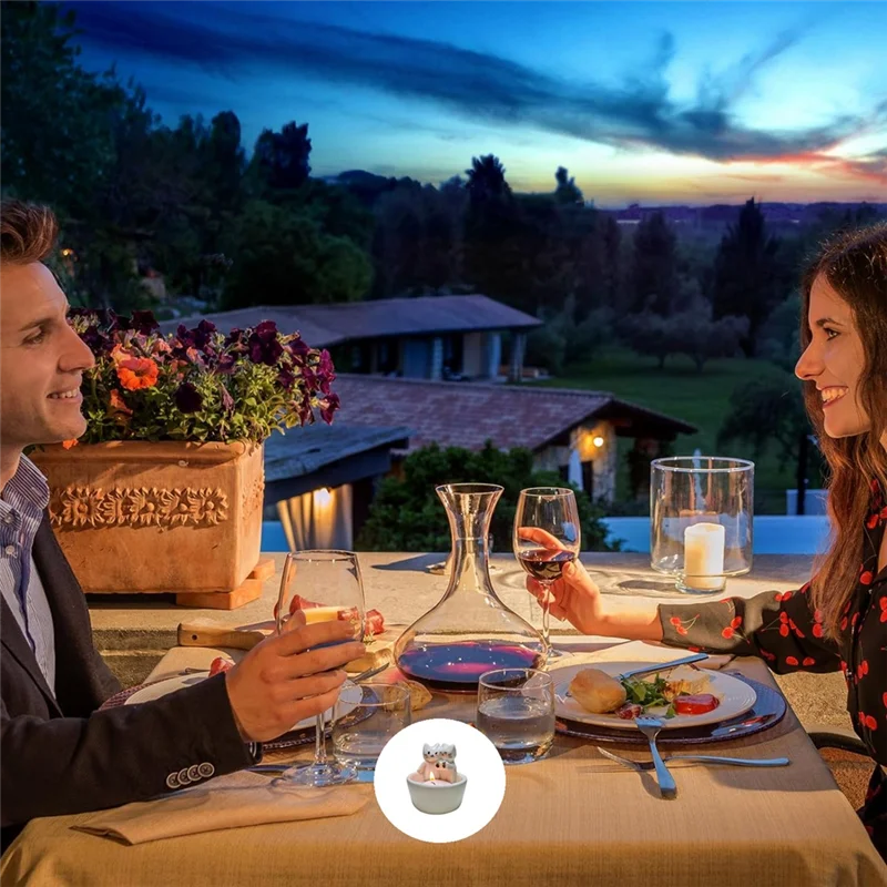 حامل شموع كرتوني للقطط - حامل شموع لطيف على شكل قطة، حامل ضوء معطر يدويًا، هدايا للفتيات أو اختيار محبي القطط متين