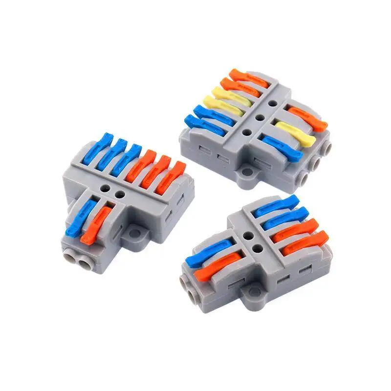 5 Stück Schnellverbinder für Kabel, Press-Typ, Beleuchtungsanschluss, 2 Eingänge, 4/6 Ausgänge, drei, 3, sechs, 6/9 – Detail 9