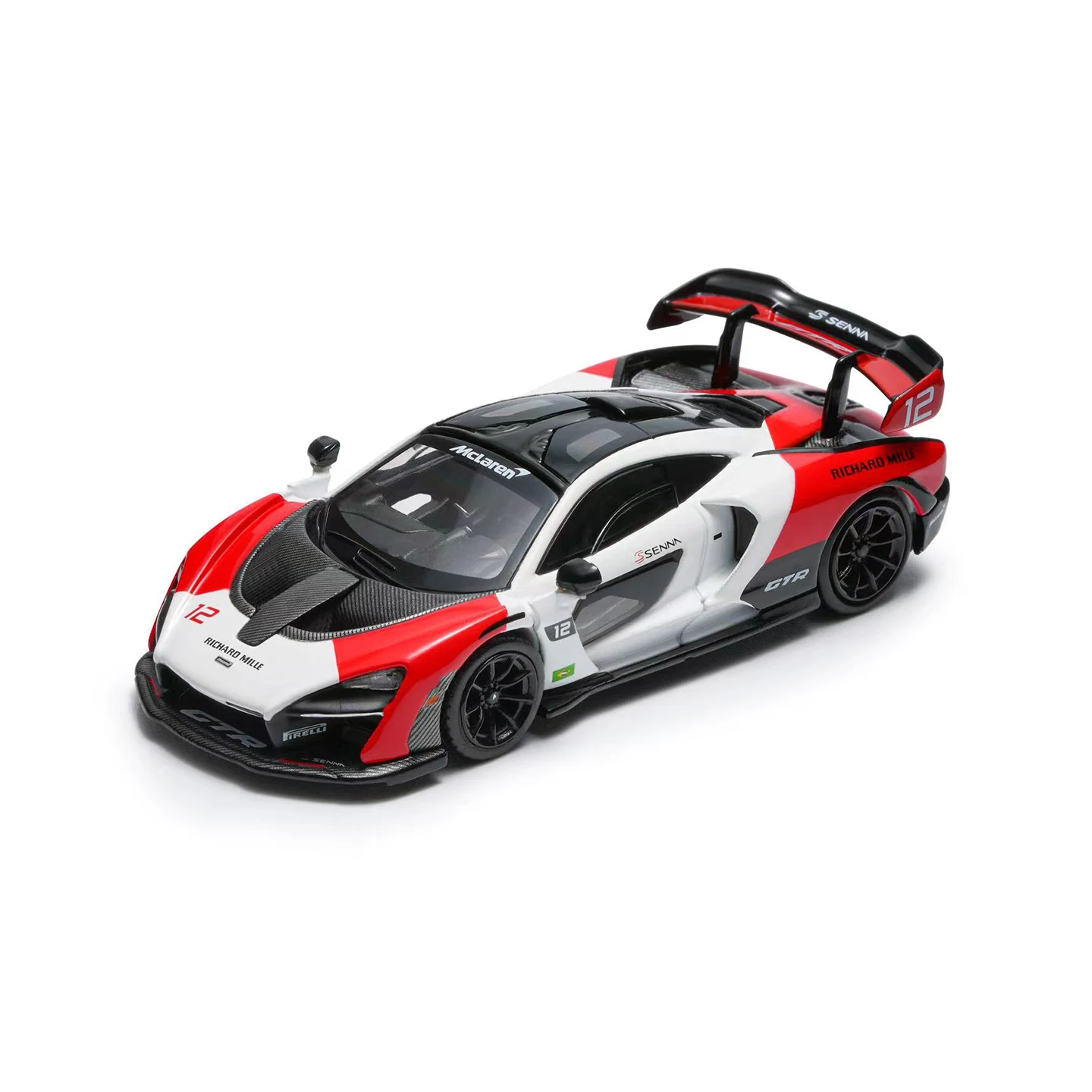 Masdi 1:64 Mclaren Senna 765LT GTR12 MCL1110 Car Special Edition Sports Car Alloy Miniature Diecast Ornament Collection Car Gift