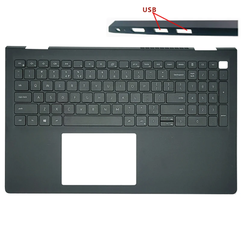 Imagem -02 - Teclado Original dos Eua para Dell Vostro 15 3510 3520 3525 Inspiron 3510 Laptop Apoio para as Mãos Capa Superior Substituição Novo