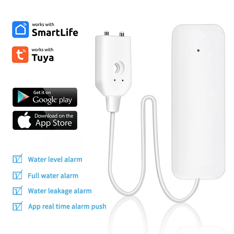 

Tuya Smart Zigbee Water Sensor Leak Detector Flood Water Leakage Alarm Work With Zigbee Gateway Hub Tuya Leakage Water Sensor