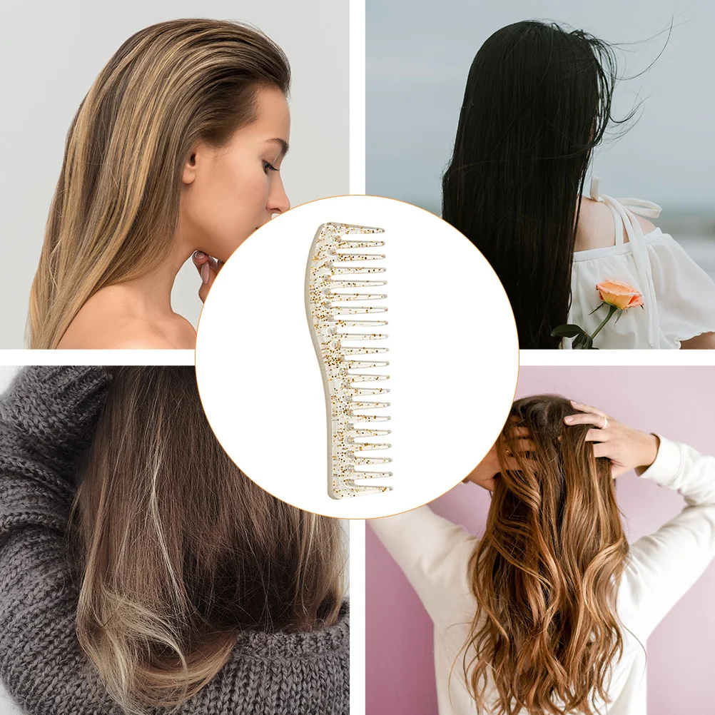 

3Pcs Hairdressing Disc Hair Comb Anti-Static Polished Teeth Hair Cutting Tool Salon Home Use Hairdressing Tool