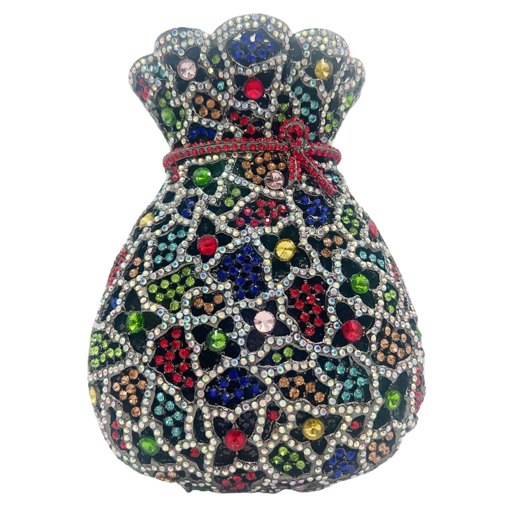 Diamond Dinner Bag Banquet Dress Jewel Vase Shape Clutch Diamond Clutch Crystal-Embellished Party Clutch Bolsos De Mujer De Lujo