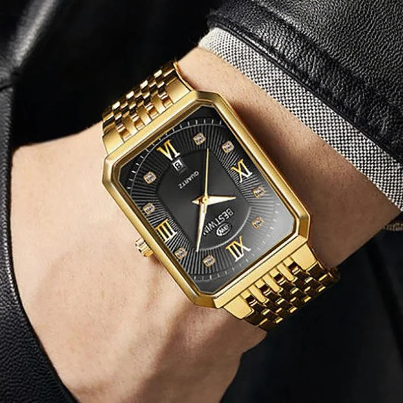 

Мужские деловые часы для мужчин, наручные часы с ремешком из нержавеющей стали, мужские золотые часы высокого качества, лучший бренд класса люкс, дропшиппинг