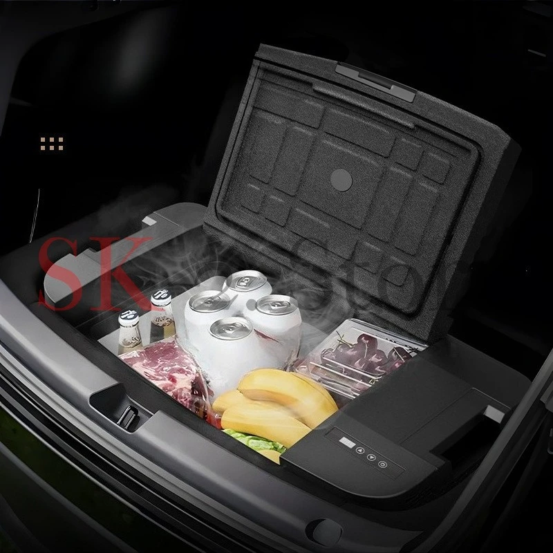 Suitable for Tesla Model Y special car refrigerator compressor refrigerated freezing embedded installation-free