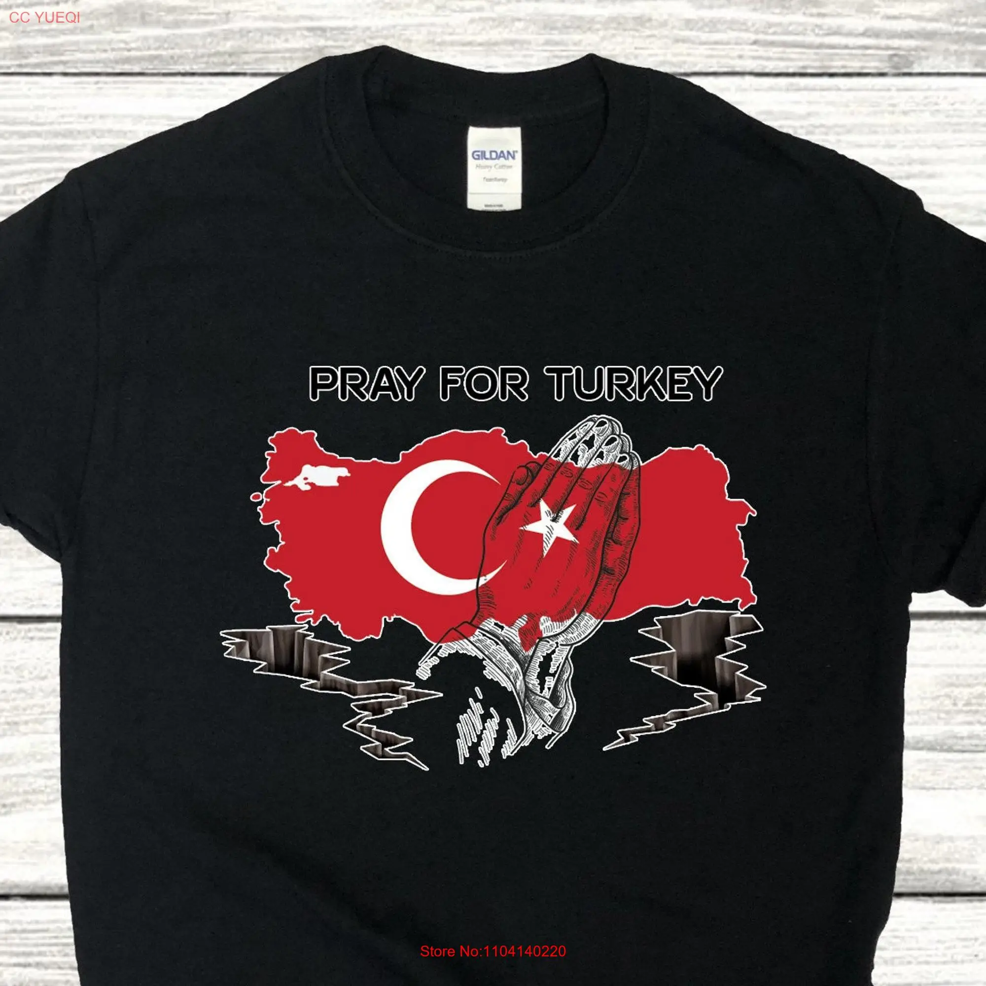 Pray for Turkey T Shirt Earthquake Syria long or short sleeves