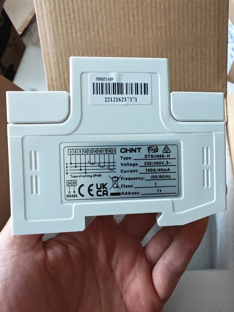DTSU666-H 250A/50mA 3 CT Smart power Sensor smart meter Three