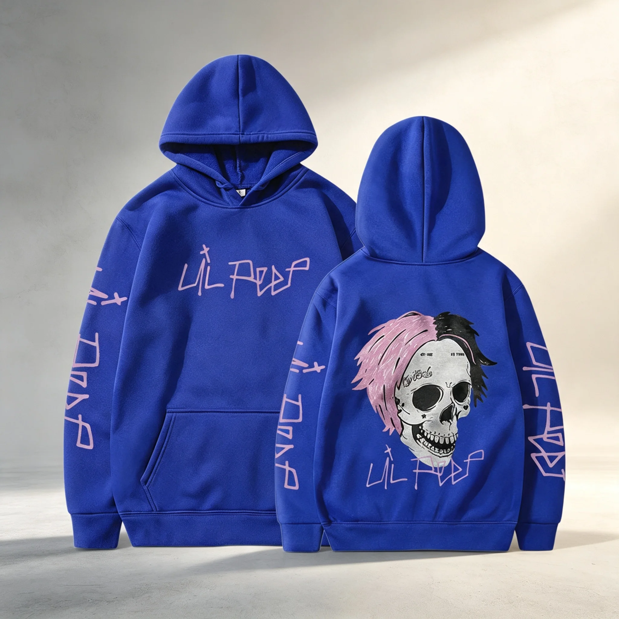 Rapper Lil Peep Cry Baby Hoodies Herrenbekleidung Mode Vintage Hip Hop Oversized Sweatshirts Gothic Harajuku Pullover Streetwear – Detail 7