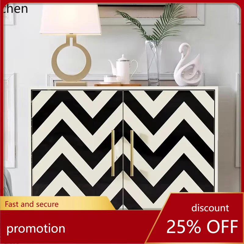 ZML shoe cabinet enters the door,   solid wood dining side  storage cabinet at  door is integrated against the wall