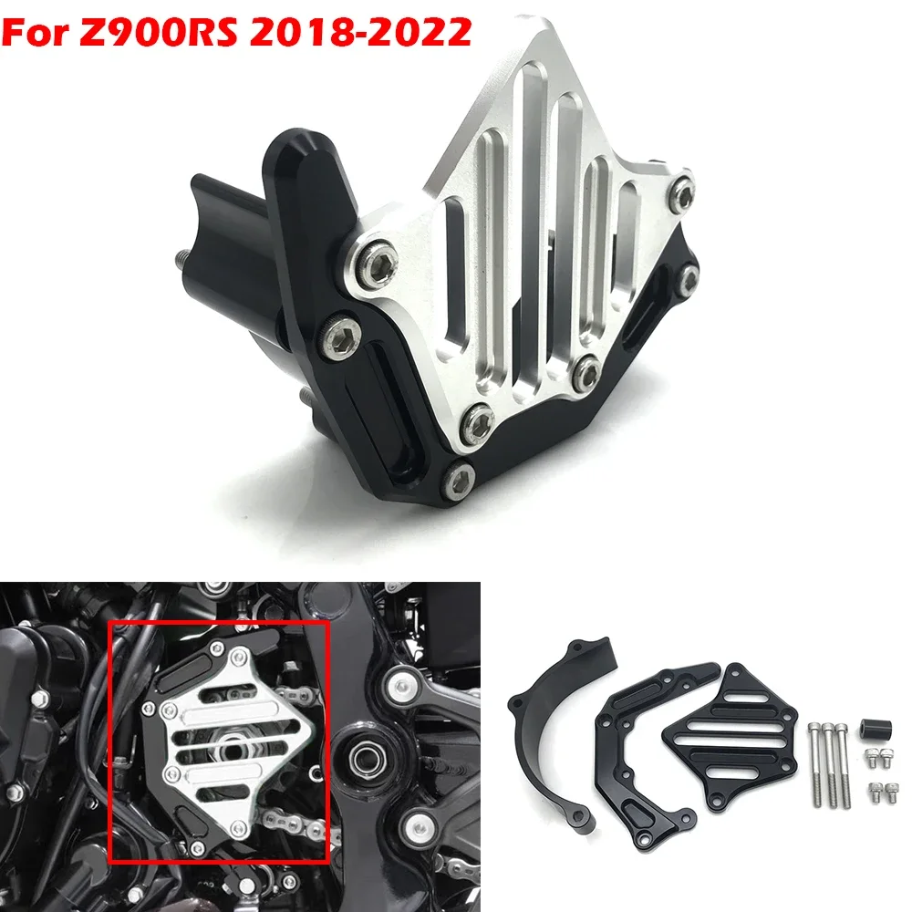 

Motorcycle Front Sprocket Chain Guard Gear Protection Cover For Kawasaki Z900RS Z900 RS Cafe ABS 2018-2020 2021 2022 Accessories