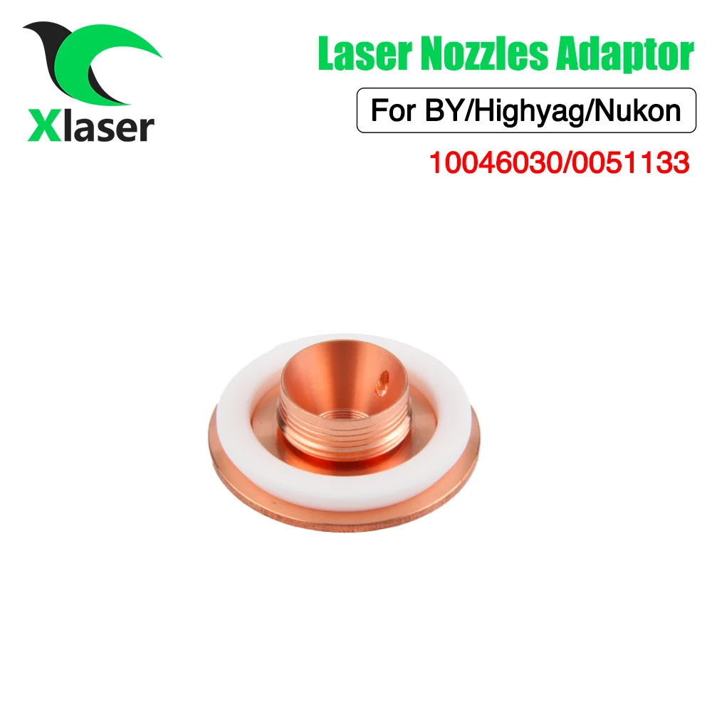 XLaser 10Pcs/Lot Laser Nozzle Adaptor 10046030 10051133 Ceramic Holder Laser Spare Parts for BY/Highyag/Nukon Laser Cutting head