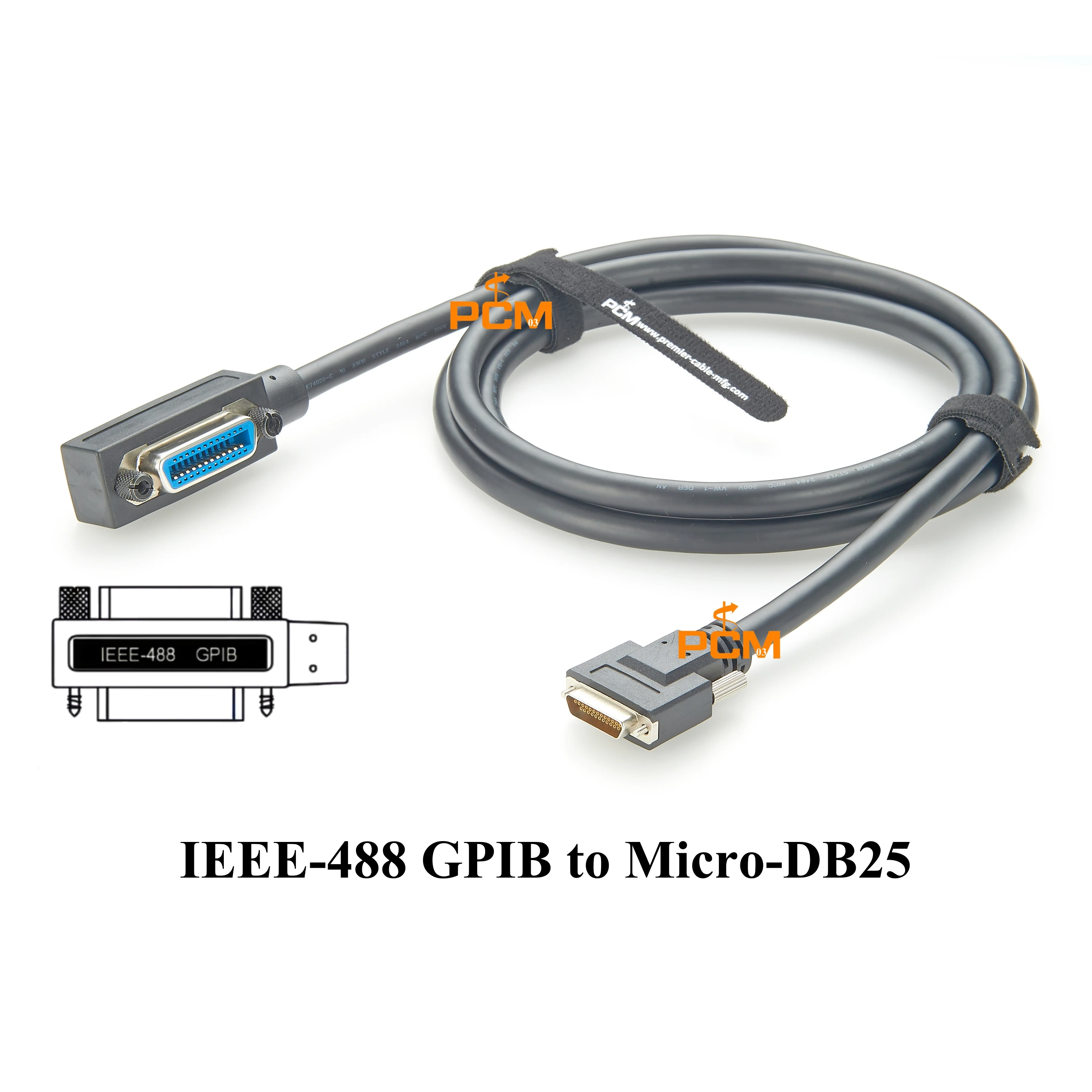 

IEEE488 line industrial control connection motherboard line GPIB cable to Micro DB25 Micro D 25 Pin Shielded Plug NI 183285-02