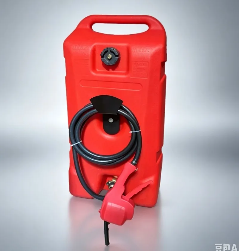 14 Gallon Rolling Liquid Transfer Tank Cart with Pump, Hose & Nozzle for Water/Fuel Transportation